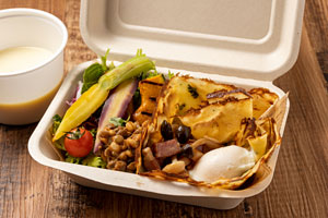 減農野菜とそば粉のガレット